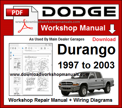 Dodge Durango Service Repair Workshop Manual Download